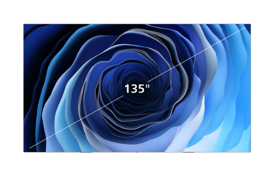 135インチの大画面で対応!