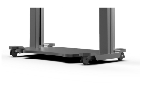 キャスター付きスタンドで簡単導入!