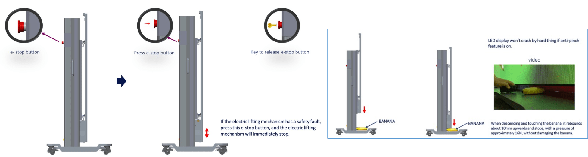 電動で高さを調整、設置作業もスマートに